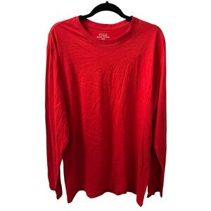 Polo Ralph Lauren Long Sleeve T-Shirt Men’s L Red 100% Cotton Round Neck NWT